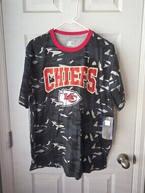 NWT  NFL Gray/Black Camo  Kansas City Chiefs Thursday Night Gridiron SZL